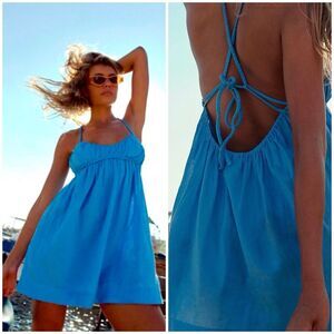 Free People Tell All Mini Dress Size Medium‎ Sleeveless Low Back